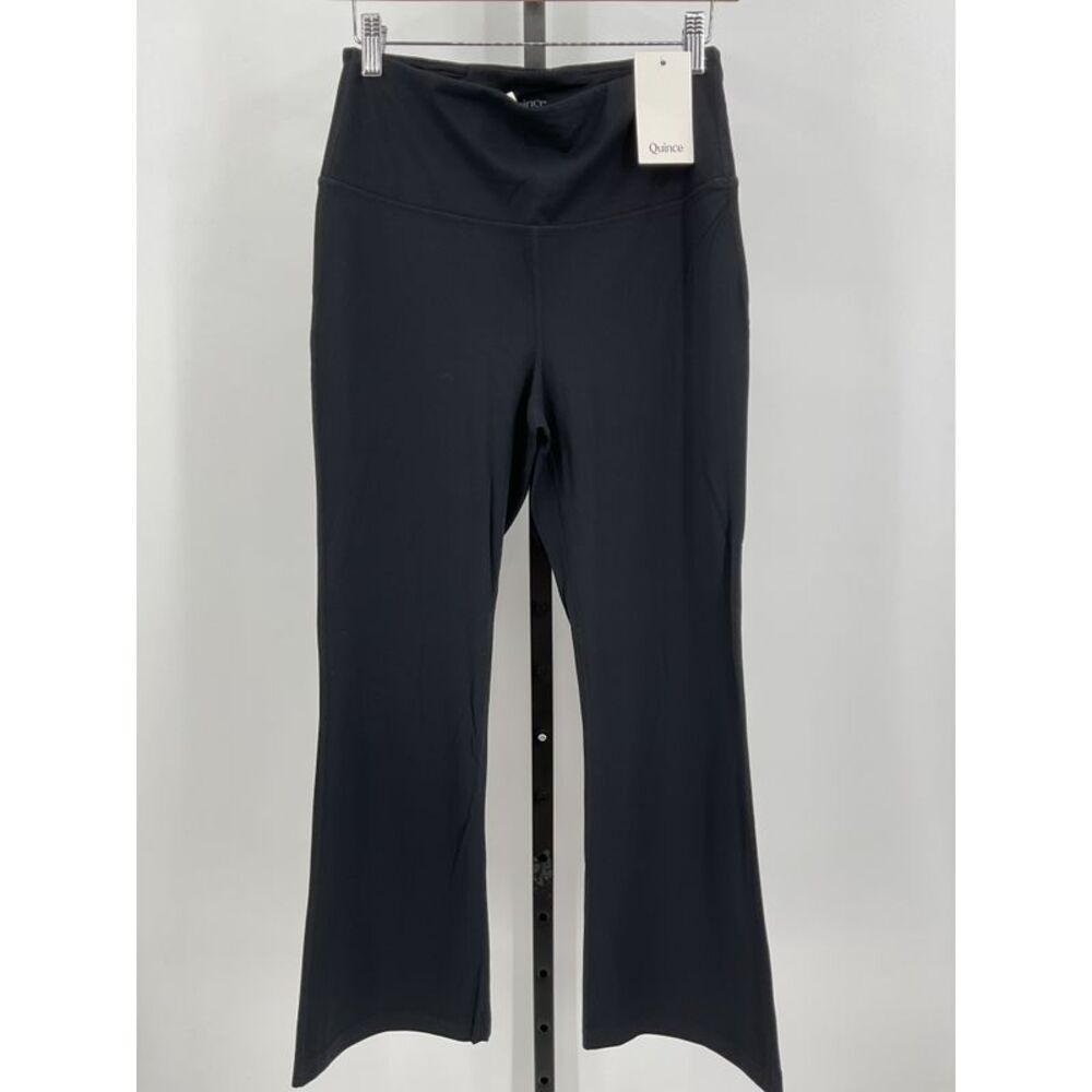 Quince Ultra-Form High-Rise Flared Pant Black M